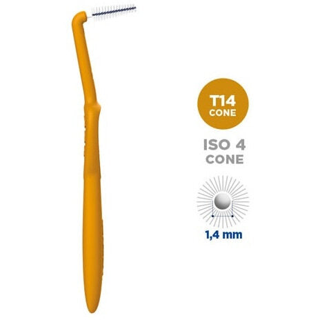 Curasept Proxi Treatment scovolino angolare T14 misura 1.4mm ocra 5 pezzi-1