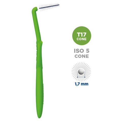 Curasept Proxi Treatment CONE Scovolino angolare T17 1,7mm verde 5 pezzi-2