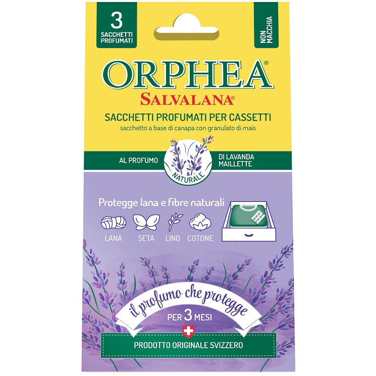 Orphea 3 Sacchetti Profumati Per Cassetti Profumo Lavanda Mailette-2