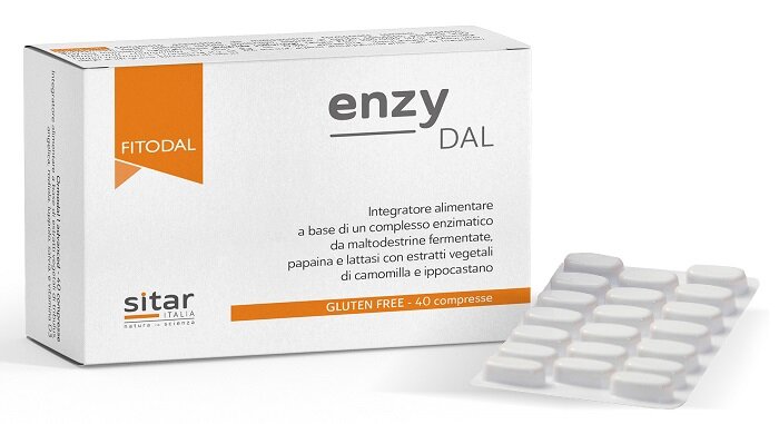 Sitar Enzydal utile per la funzionalità del sistema digerente  40 compresse-1