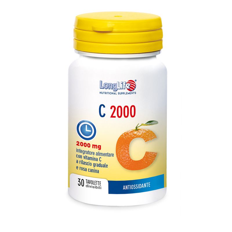 Longlife C2000 t/r antiossidante e vitaminico 30 tavolette-0
