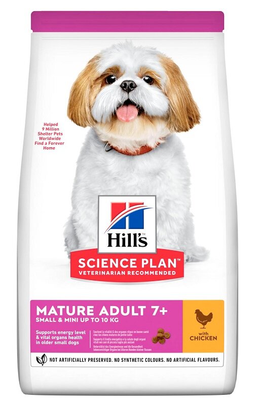 Hill's Science Plan Small & Mini Mature Adult 7+ Con Pollo Cibo Secco Per Cani 1,5kg-1