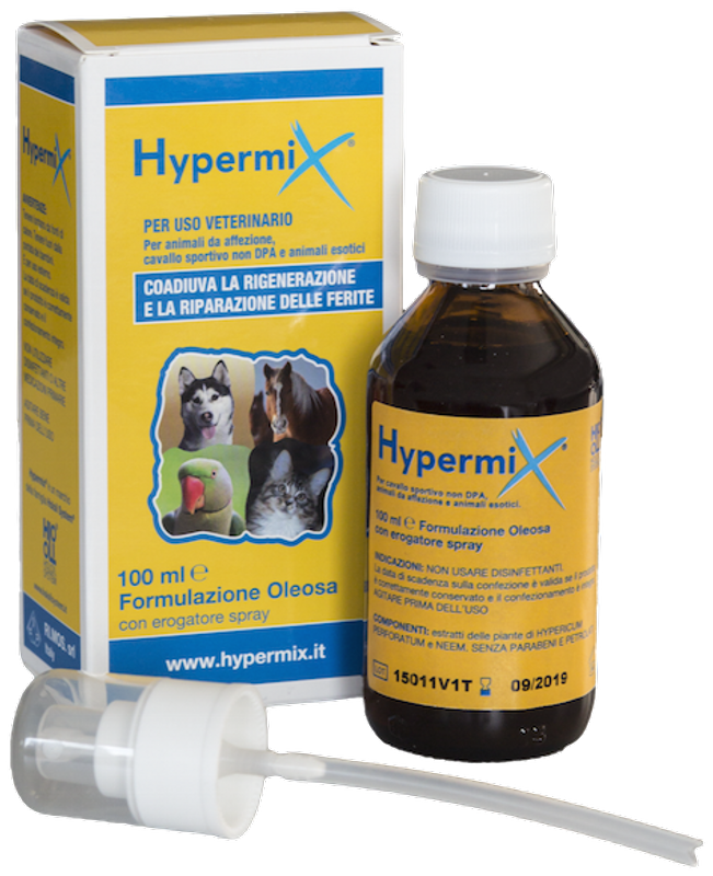 Hypermix rigenera e ripara le lesioni tessutali di ogni animale 100ml spray oleoso-0
