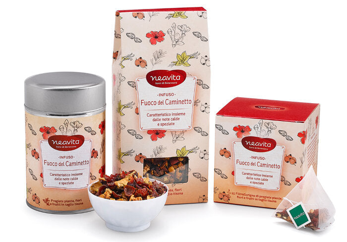 Neavita Silver Tin Fuoco del Caminetto infuso 100g-2