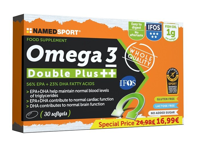 Named Sport Omega 3 Double Plus ++ integratore alimentare 30 perle softgel-2