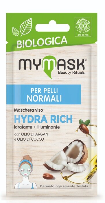 MyMask Biologica Maschera Viso Hydra Rich 1 Pezzo-2