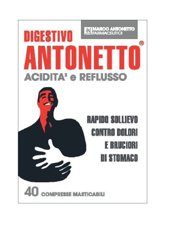 Digestivo Antonetto Acidità e Reflusso 40 compresse masticabili-1