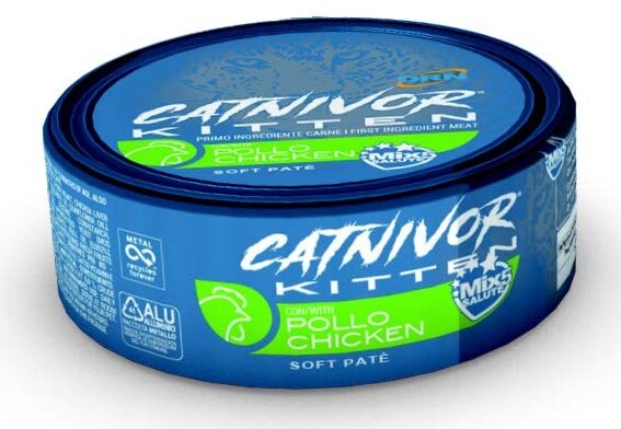 Catnivor Kitten Pollo Cibo Umido Per Gatti Cuccioli 80g-1