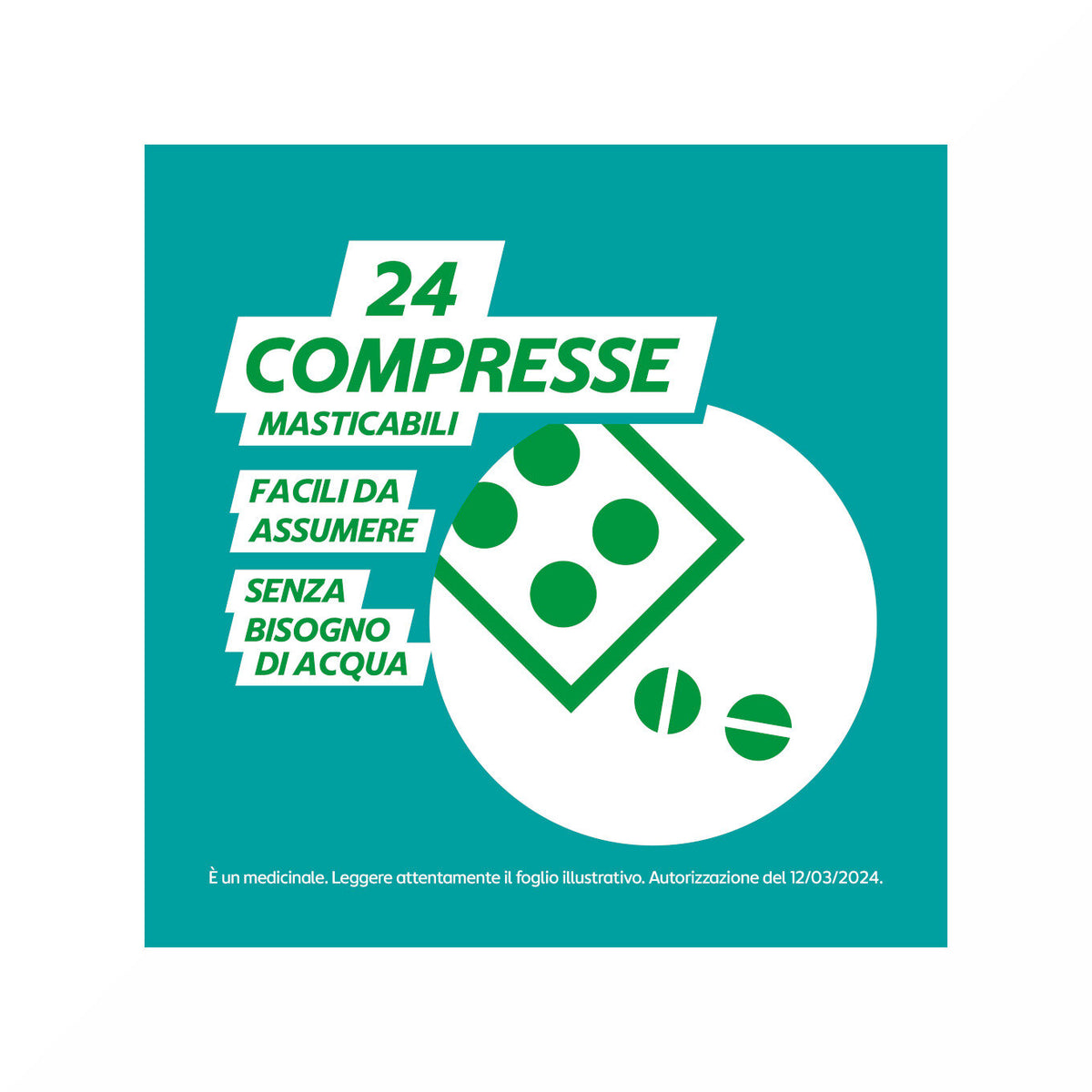 Gaviscon 24 compresse masticabili aroma menta 500+267mg-3