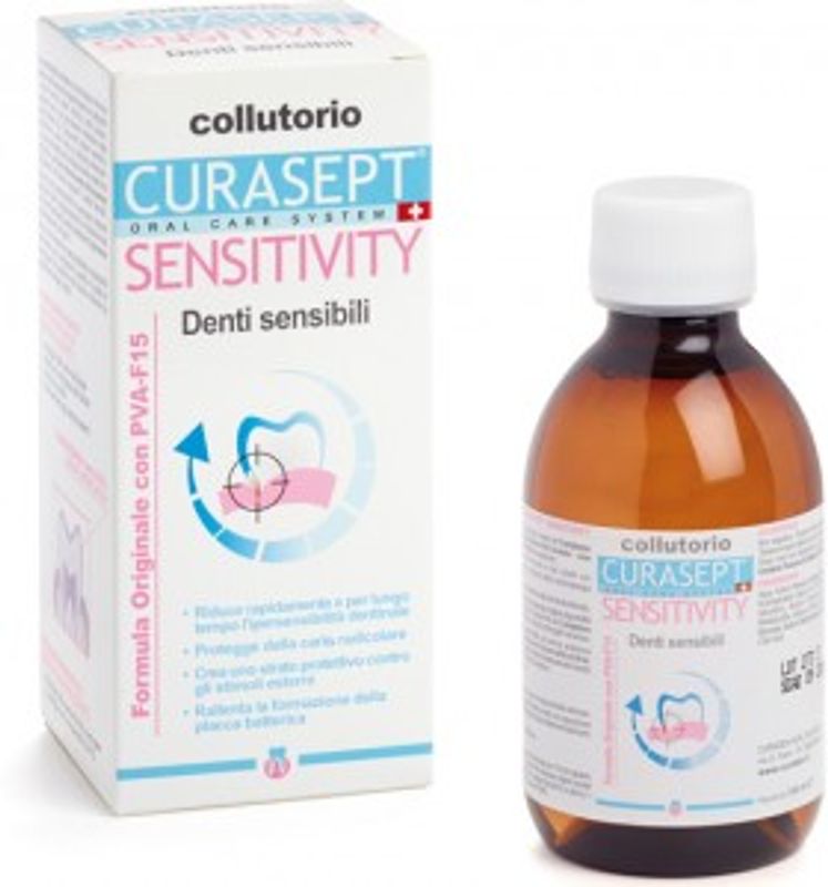 Curasept Sentivity denti sensibili collutorio 200 ml-1
