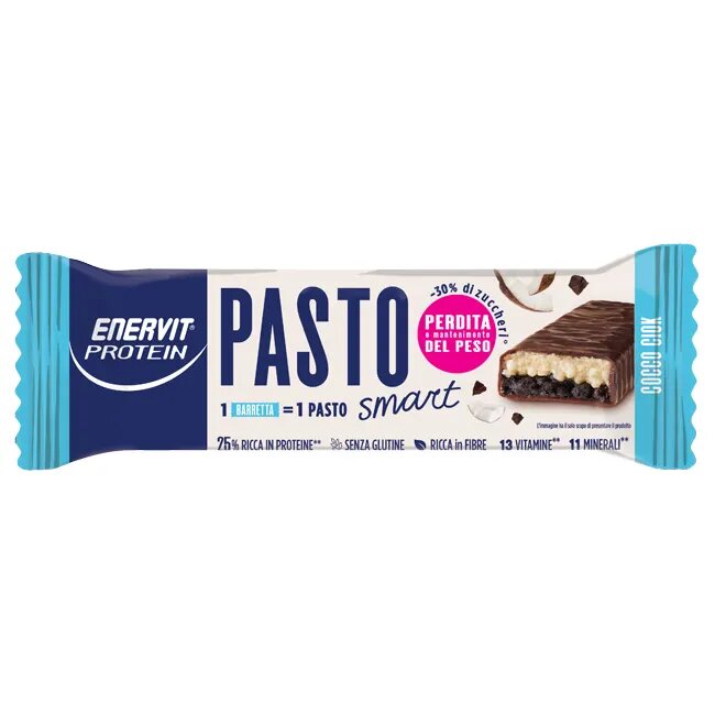 Enervit Protein Barretta Pasto Sostitutivo Cocco/Ciok 55g-2