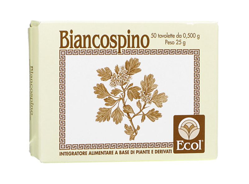 Ecol Biancospino funzionalità cardiovascolare e pressione arteriosa 50 Tavolette-1