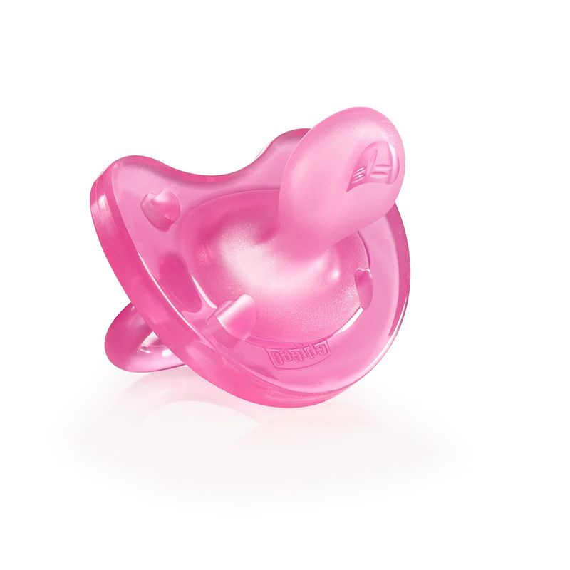 Chicco Succhietto Gommotto Physio 16 - 36 mesi silicone rosa bimba-1
