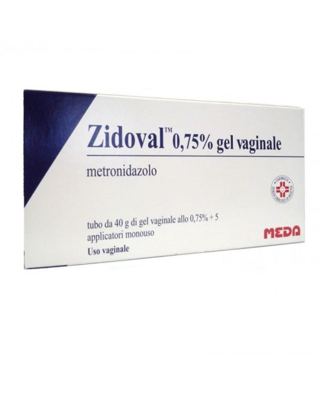 Zidoval Gel Vaginale 40g 0,75% + 5 applicatori monouso-1