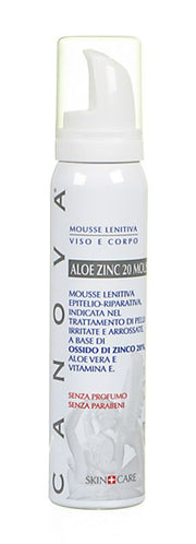 Canova Aloe Zinc Mousse lenitiva viso corpo 100 ml-1