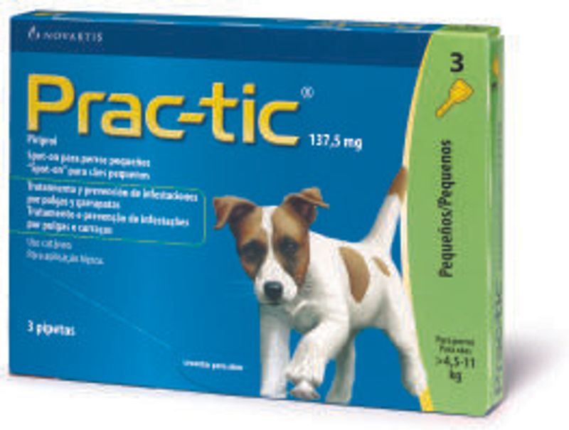 Practic soluzione spot-on per cani di piccola taglia 3 pipette per cani >4,5-11 kg-1