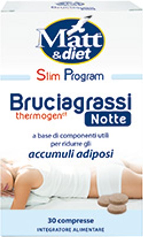 Matt&diet Slim Program Bruciagrassi thermogen notte 30 compresse-1