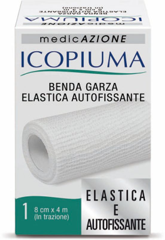 Icopiuma Benda Garza elastica autofissante 8cmx4m in trazione 1 pezzo-1
