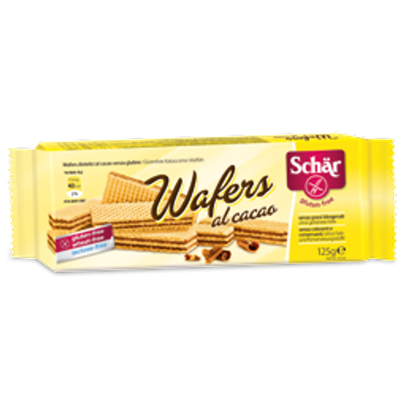 Schar Wafers al cacao senza glutine 125g-0