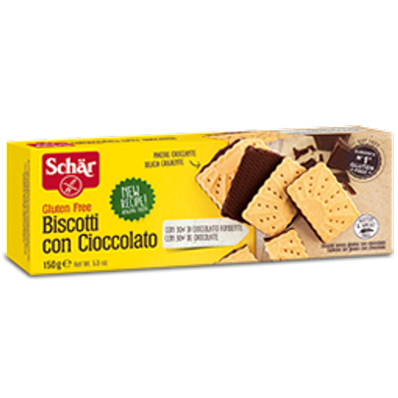 Schar Biscotti con Cioccolato senza glutine 150g-0