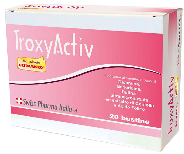 Troxyactiv utile al microcircolo e pesantezza delle gambe 20 bustine-1