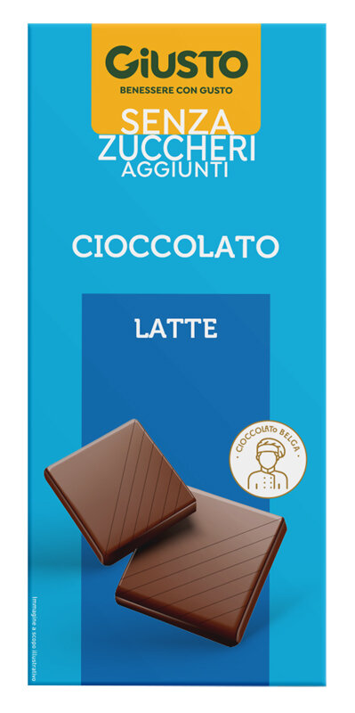 Giusto Cioccolato Al Latte Senza Zuccheri Aggiunti 85g-1