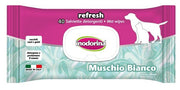 Salviette Detergenti Inodorina Muschio Bianco per Cani e Gatti 40 Pezzi-1