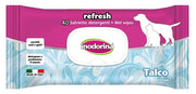 Inodorina Refresh Salviette Detergenti Al Talco Per Cani E Gatti 40 Pezzi-1