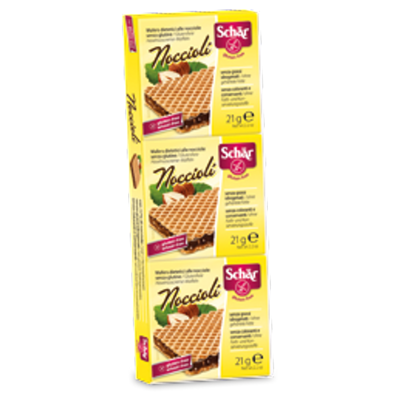 Schar Nocciolì wafers alle nocciole senza glutine 3x21g-0