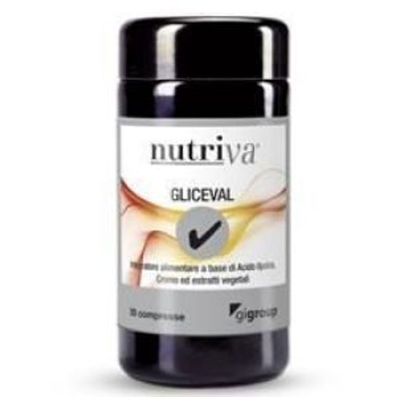 Nutriva Gliceval per il metabolismo dei carboidrati 30 compresse-1