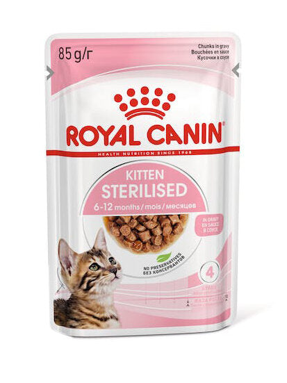 Royal Canin Kitten Sterilised Bocconcini In Gelatina 85g-1