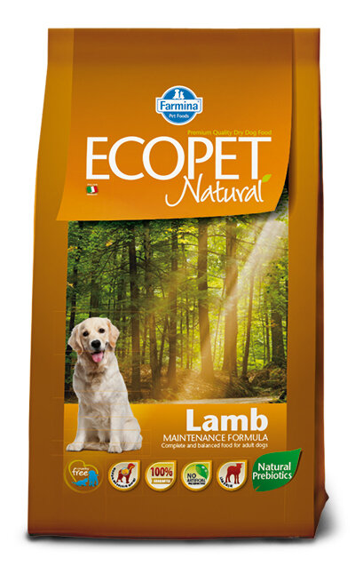 Ecopet Natural Lamb Medium Cibo Secco Per Cani Adulti Sacco 12Kg-2