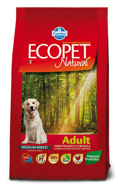 Ecopet Natural Adult Medium Cibo Secco Per Cani Adulti Sacco 12 Kg-2