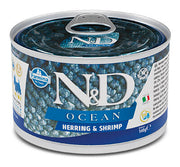 Farmina Natural & Delicious Ocean Mini Con Aringa E Gamberetti Per Cani Adulti 140g-1