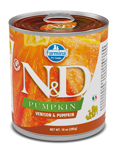 Farmina Natural & Delicious Pumpkin Con Cervo E Zucca Per Cani Adulti 285g-1