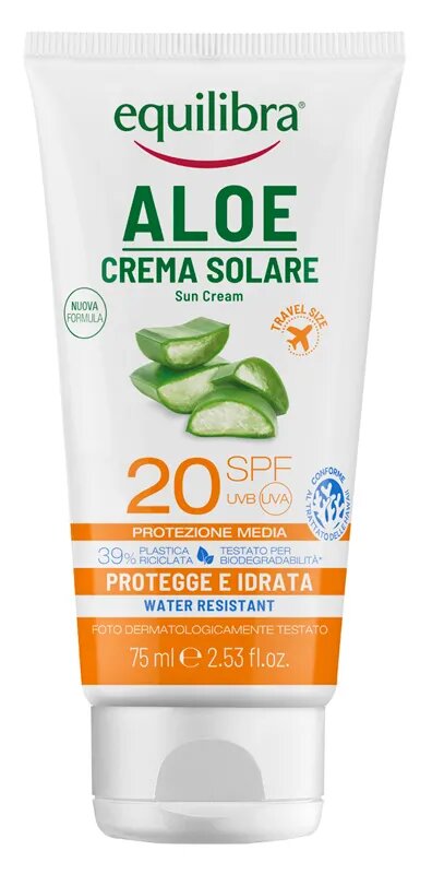 Equilibra Aloe Crema Solare Protettiva/Idratante 75ml SPF20-2