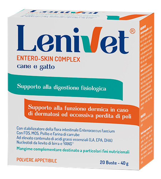 Lenivet Entero Skin Complex Mangime Complementare Per Cani/Gatti 20 Buste-1