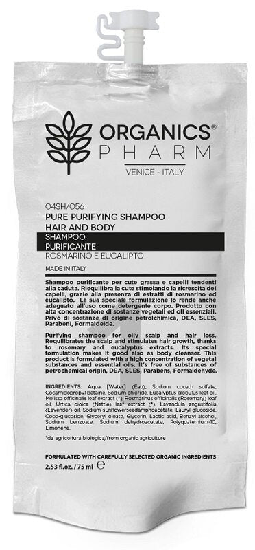 Organics Pharm Pure Purifying Shampoo Purificante 75ml-1