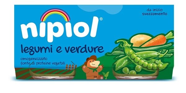 Nipiol Omogeneizzato Legumi E Verdure 2x80g-1