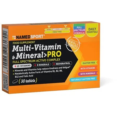 Named Sport Multi-Vitamin & Mineral Pro Integratore 30 Compresse-1