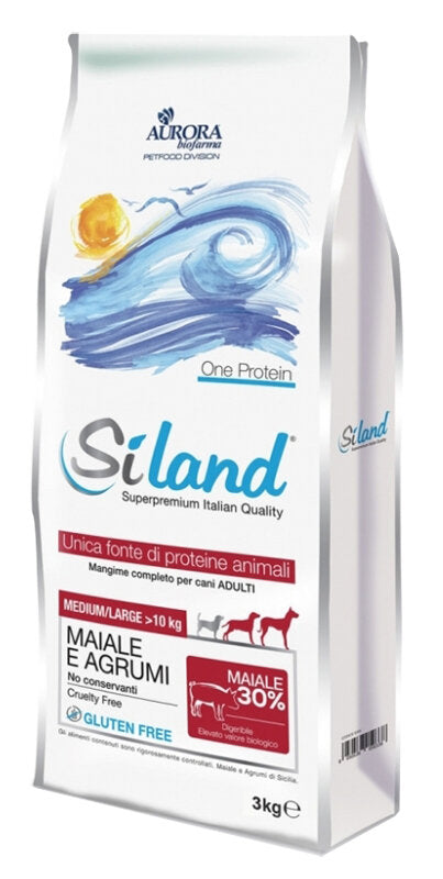 Siland Adult Gusto Maiale E Agrumi Cibo Secco Cani Adulti Taglia Medio/Grande Sacco 3kg-2