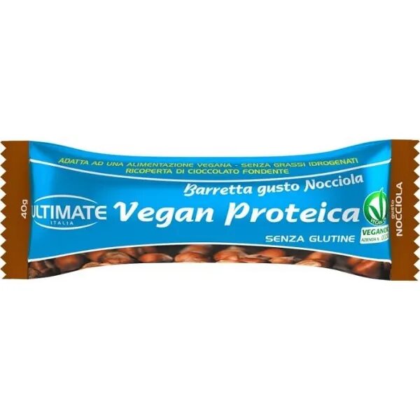 Ultimate Barretta Proteica Vegana Gusto Nocciola 40g-1