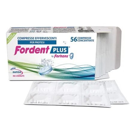 Fordent Plus 56 Compresse Concentrate Per Dentiere E Apparecchi Ortodontici-1