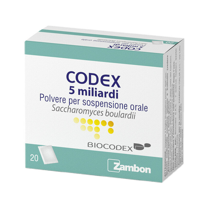 Codex 5 Miliardi Saccharomyces Boulardii polvere per sospensione orale 20 buste-2