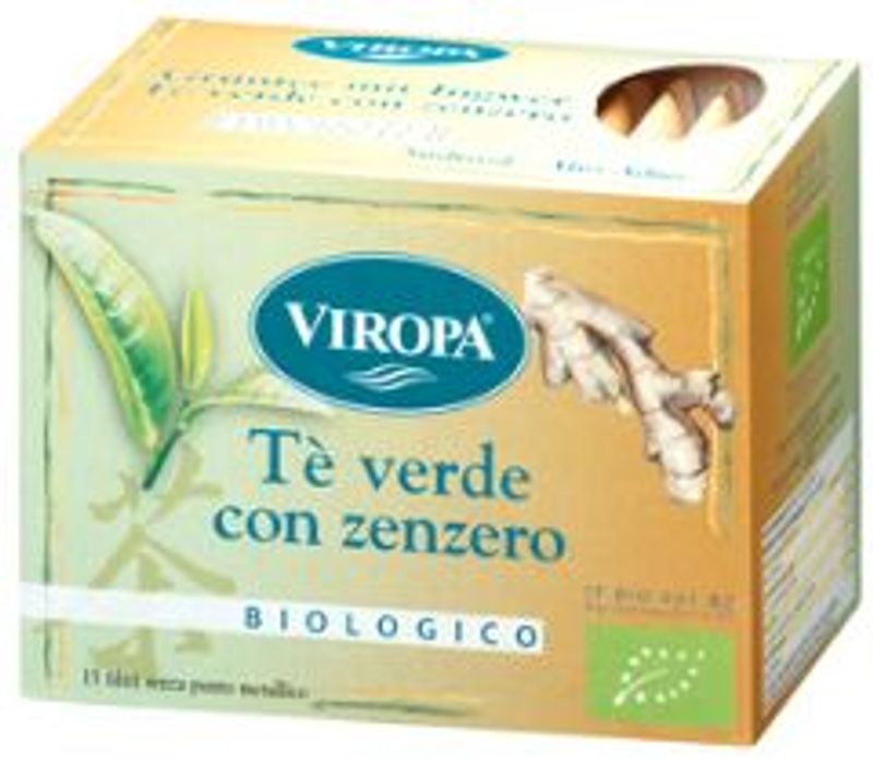 Viropa Tè verde con zenzero biologico 15 filtri-1