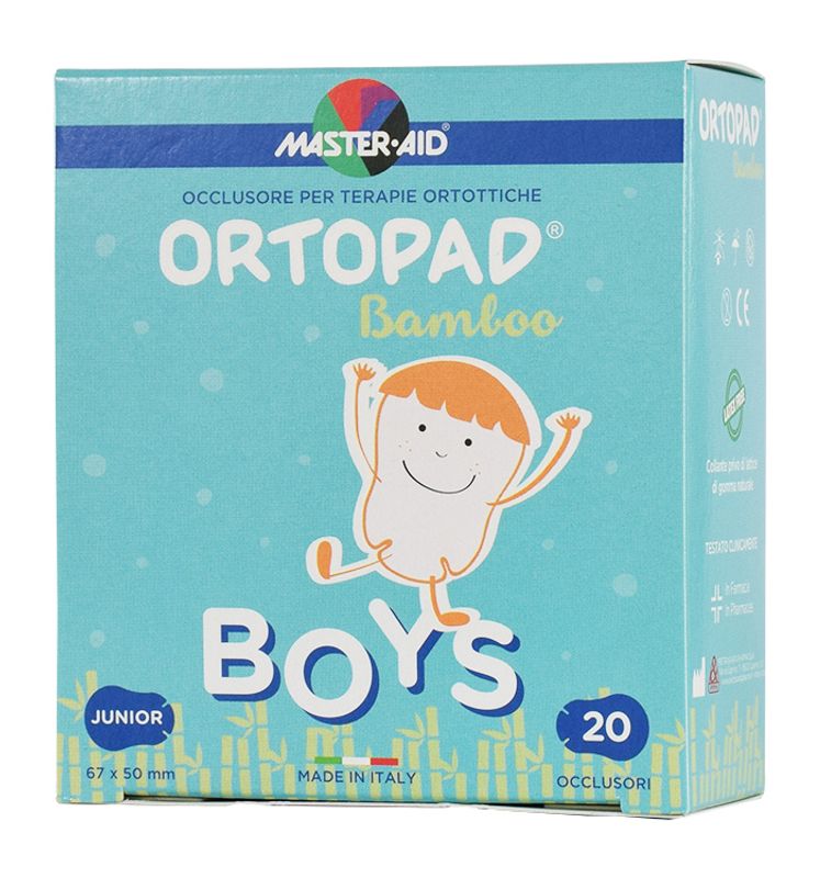 Ortopad Boys Bamboo Junior 20 pezzi dim. 67x50mm-1