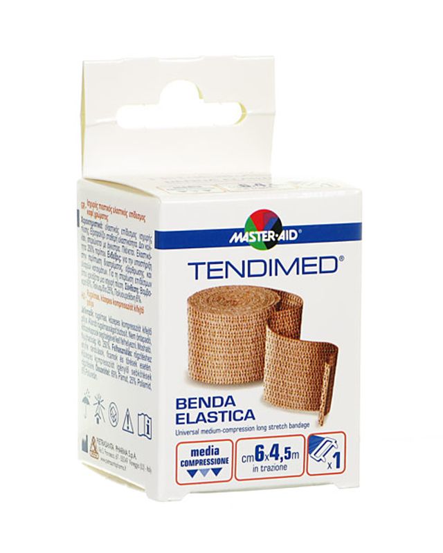 Master Aid Tendimed Benda Elastica Media compressione cm 6x4,5 m-1