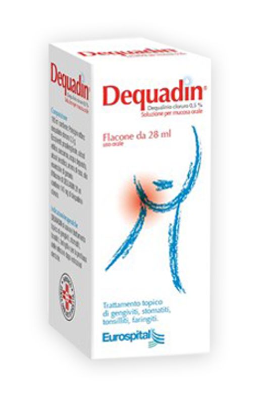 Dequadin 0,5% Soluzione Per Mucosa Orale Flacone 28 Ml-1