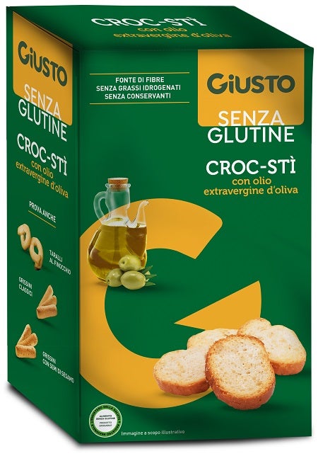 Giusto Senza Glutine Croc-Stì Con Olio Extra Vergine D'Oliva 100g-1