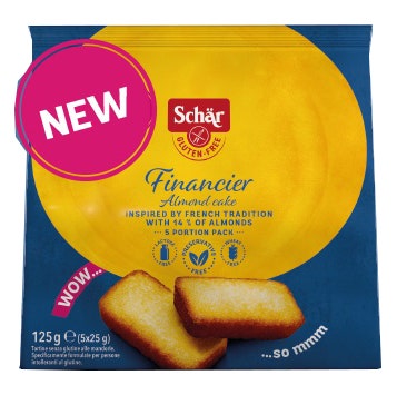 Schar Financier Merendina 5 Pezzi da 25 g-1